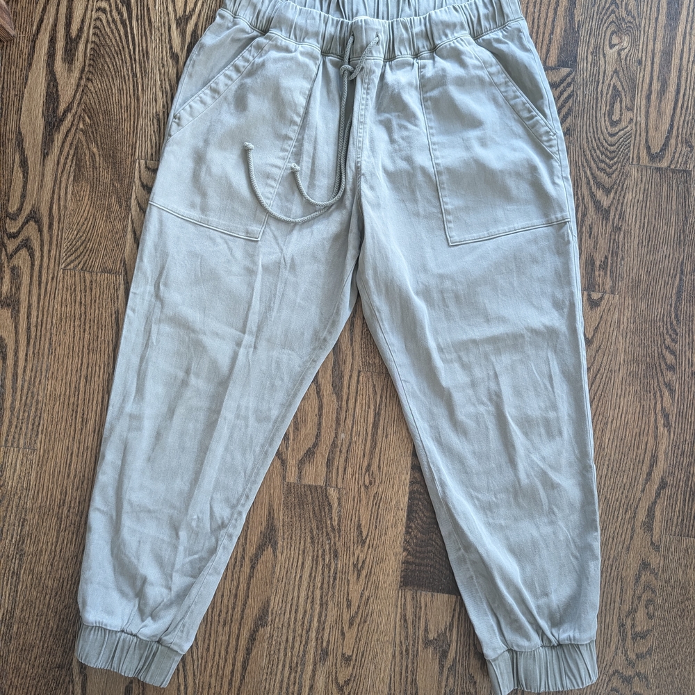 Side Stitch Gray Jogger Pants
